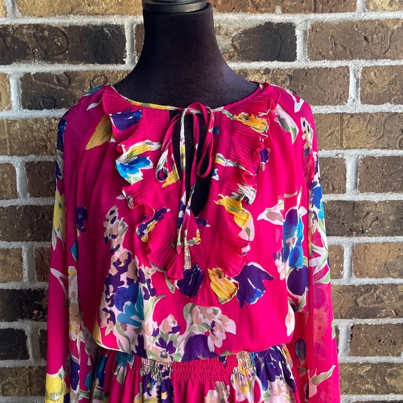 Lauren Ralph Lauren
Floral Crinkle Georgette Long-Sleeve Dress - Picture 5 of 12